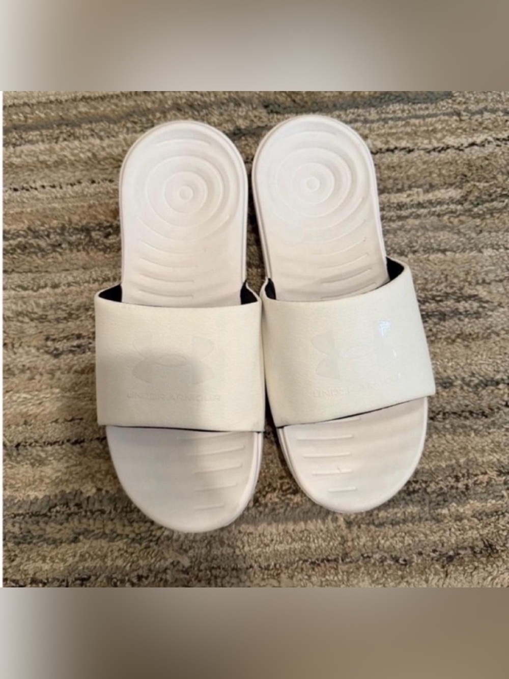Under Armour White Slide Sandals for Women